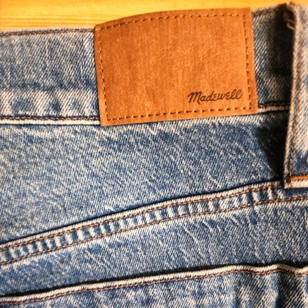 Madewell High Rise Wide Leg Denim Blue Jeans NWT - Picture 10 of 11